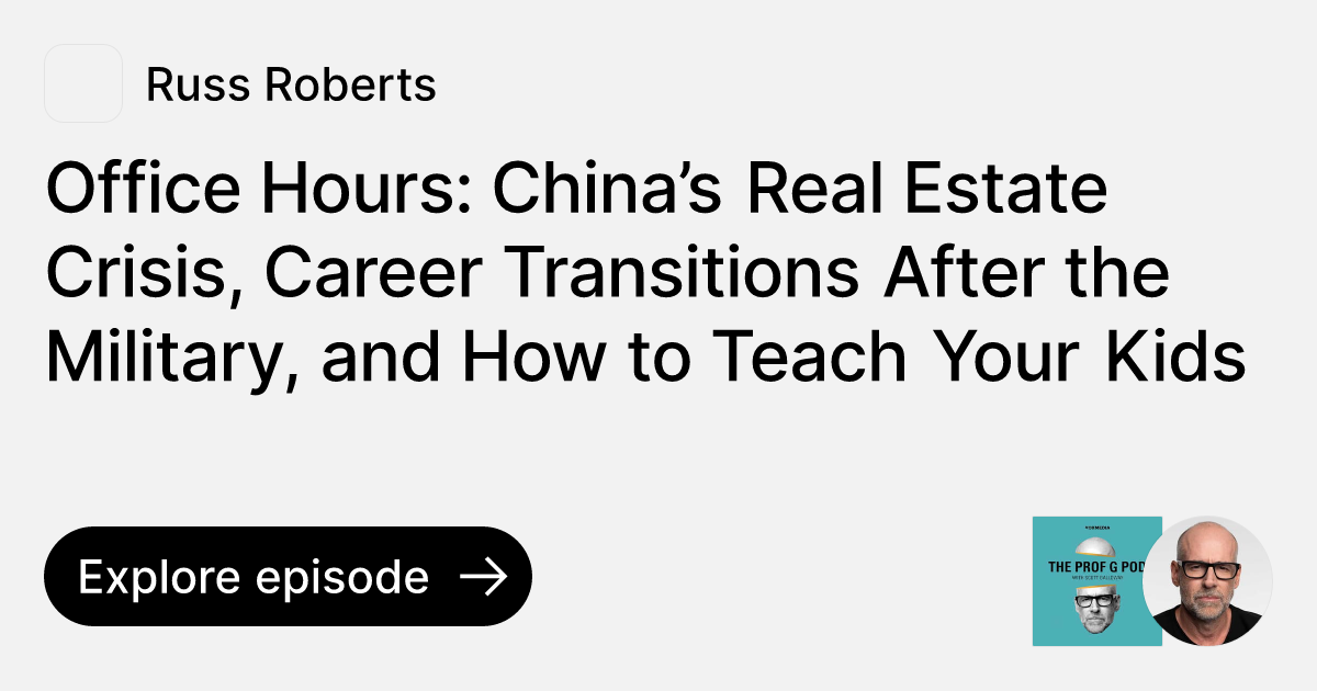 Episode Office Hours China’s Real Estate Crisis, Career Transitions