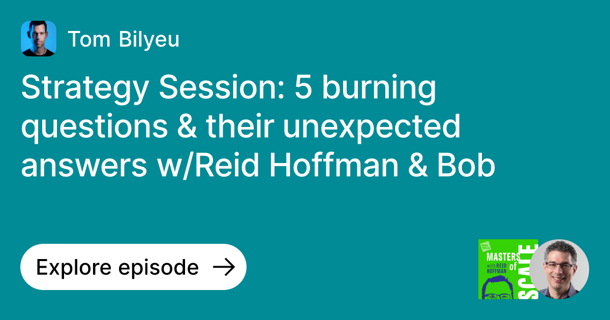 Episode Strategy Session 5 burning questions & their unexpected