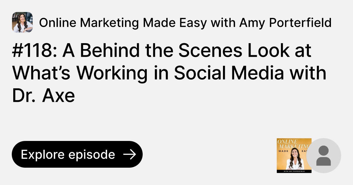 118 A Behind the Scenes Look at What’s Working in Social Media with