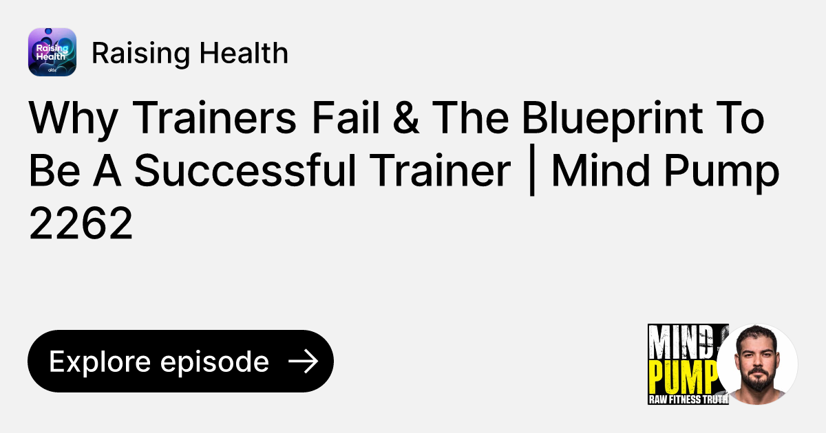 Episode Why Trainers Fail & The Blueprint To Be A Successful Trainer