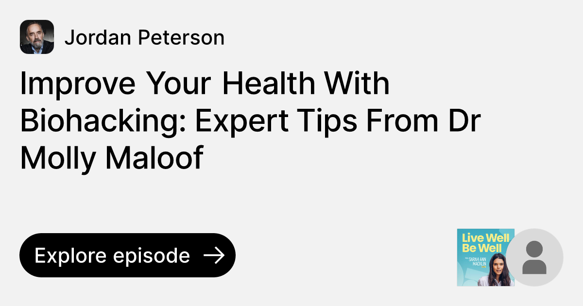 Improve Your Health With Biohacking: Expert Tips From Dr Molly Maloof