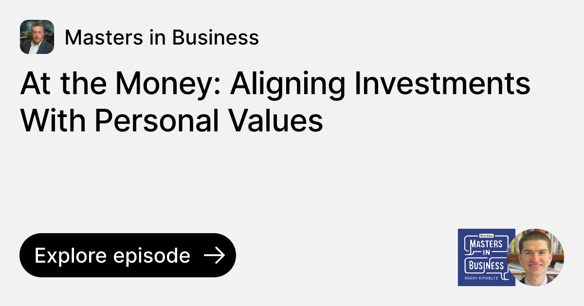 Episode: At the Money: Aligning Investments With Personal Values | Ask ...
