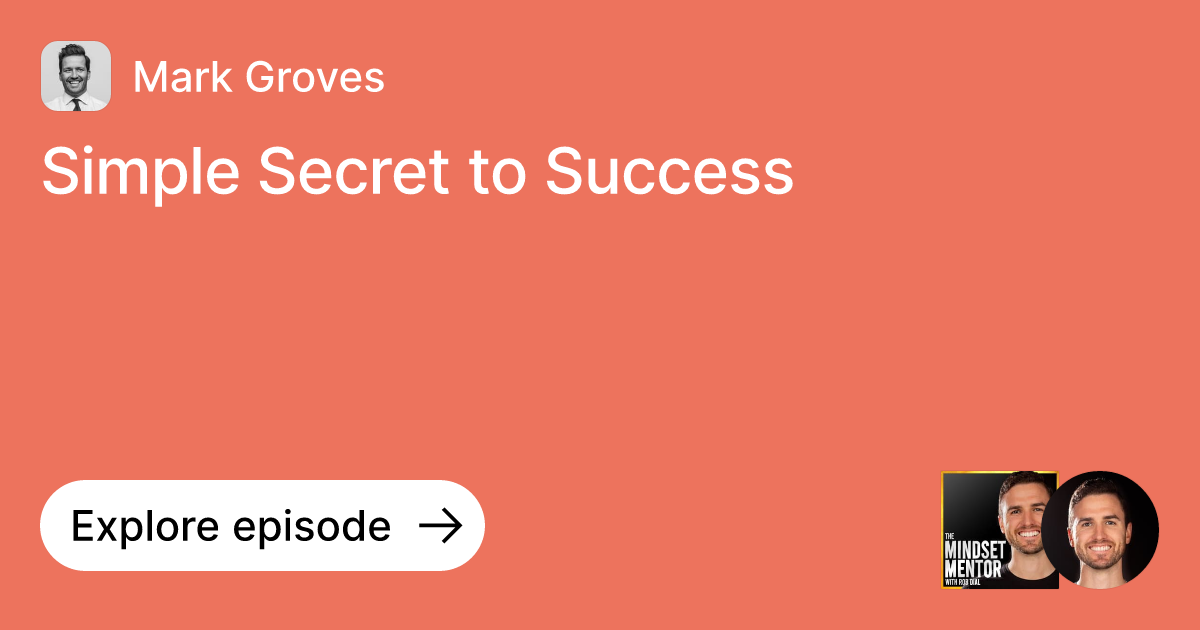 Simple Secret to Success