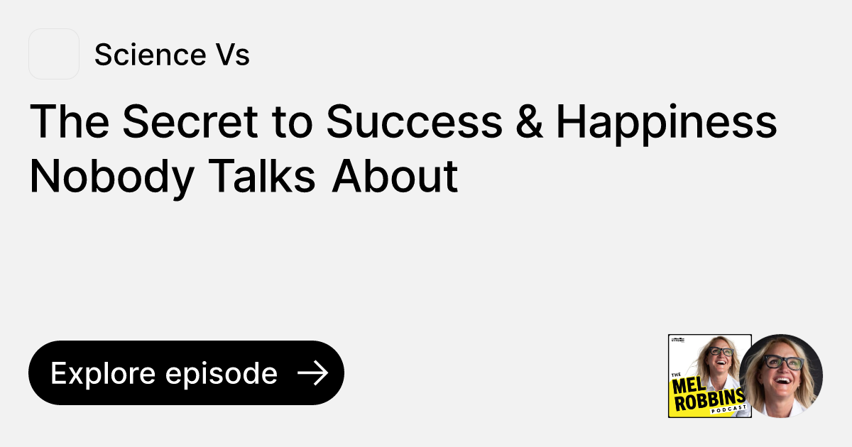 Episode The Secret to Success & Happiness Nobody Talks About Ask