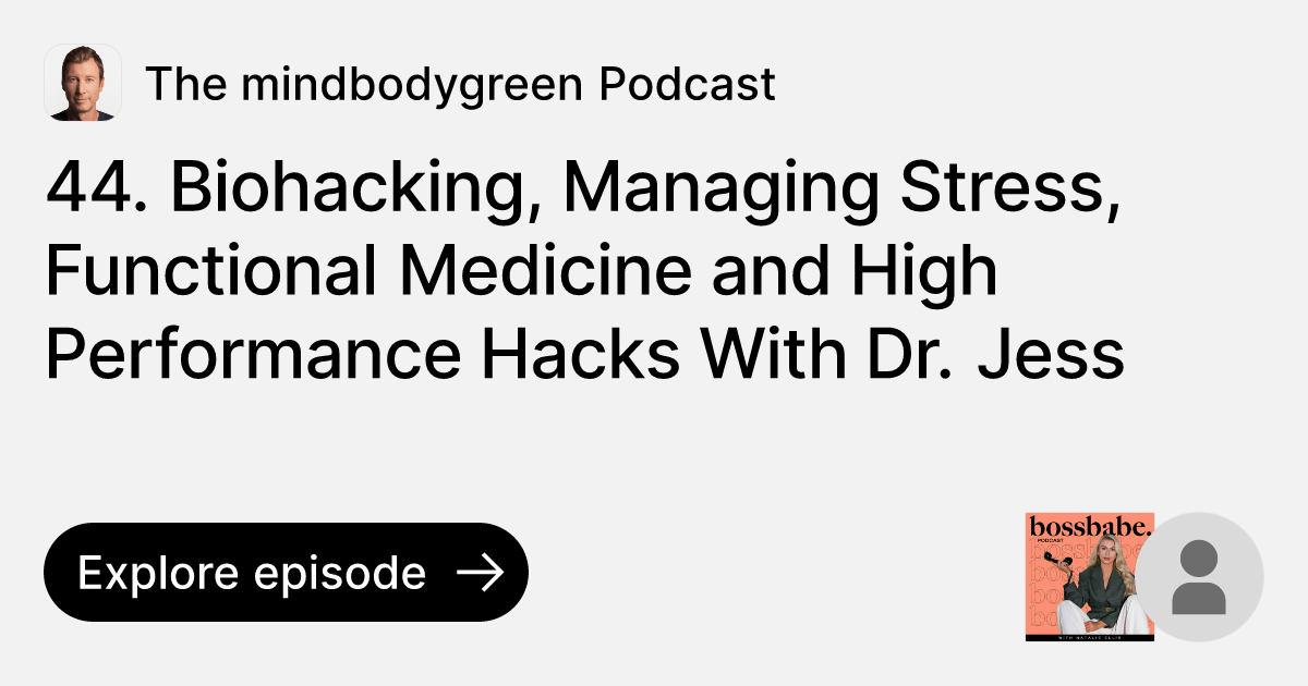 Picture of Episode: 44. Biohacking, Managing Stress, Functional Medicine and High ...