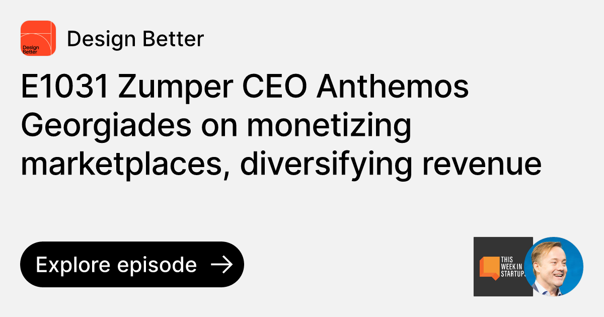 Episode: E1031 Zumper CEO Anthemos Georgiades on monetizing ...